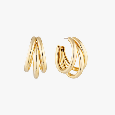 Lia Trio Hoop Oorbellen