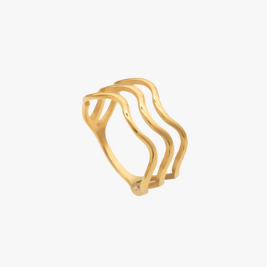 Wave Trio Ring