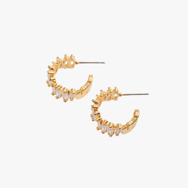 Brielle Baguette Hoops