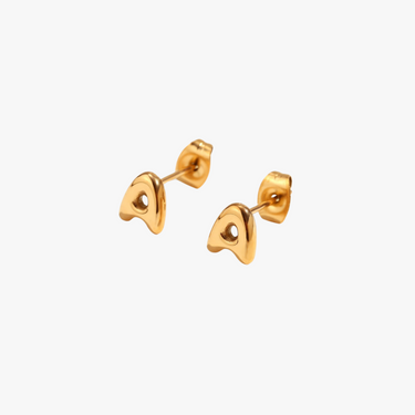 Bubble Initial Stud Earrings