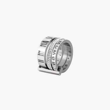 Roman Numerals Stack Ring