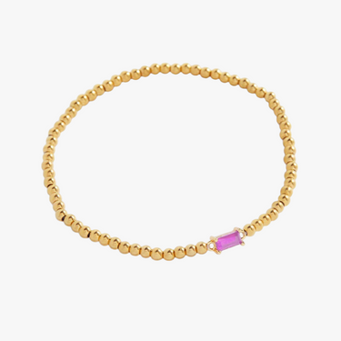Geboortesteenarmband met kralen