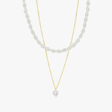 Paloma Parel gelaagde ketting