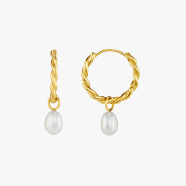 Serena Pearl Hoops